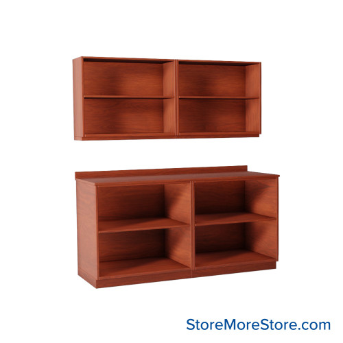 Workroom Cabinets, 72" W x 24" D x 36" H, Open Wall Cabinets